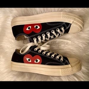 COPY - Comme des Garcons Play x Converse Play One Heart Low-Top Sneakers